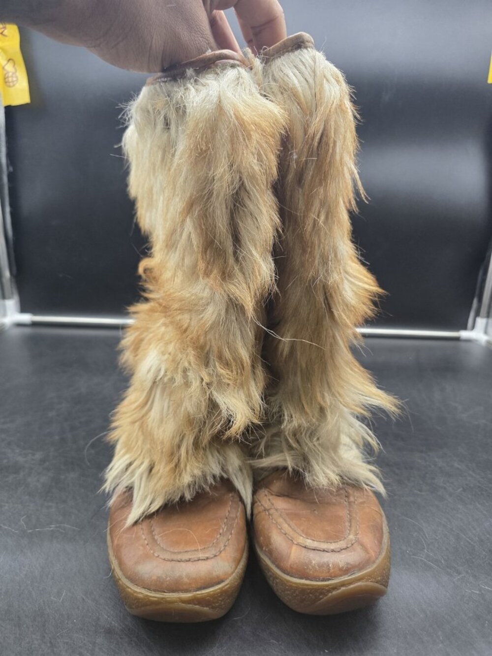 Vintage Husky BastienBoots Womens Size 7 Fur Trim Mid Calf Winter 06717 6807 - Picture 2 of 11